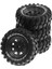 Metal 1.9 Inç Beadlock Tekerlek Lastikleri 1:10 Rc Paletli Araba Eksenel SCX10 90046 Trx4 Redcat Gen8, Siyah (Yurt Dışından) 1