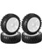 4pcs 1/8 Rc Tekerlek Lastik Kauçuk 120MM 112MM Lastik 17MM Hub Hex Için 1/8 Rc Araba Canavarı Kamyonu Yol Off-Road, Beyaz (Yurt Dışından) 5