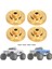 4pcs Pirinç Tekerlek Hex Hub Adaptör Karşı Ağır Fren Diski 1/18 Fms Eazyrc Rochobby Rc Araba Yükseltme Parçaları, Sarı (Yurt Dışından) 5