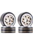 4pcs 1.0inch Mini Beadlock Tekerlek Jant Hub 1/24 1/18 Rc Paletli TRX4M AX24 SCX24 FCX24 FCX18 Rc Trawler Araba Gümüş (Yurt Dışından) 1