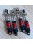 4pcs Rc Şok Emici Alüminyum Traxxas Için Ön ve Arka Şoklar 1/18 4WD TRX4M Yükseltme Parçaları, Kırmızı (Yurt Dışından) 5