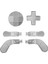 Xbox One Series 2 Için 6pcs Metal Denetleyici Parçaları 4 Kürekler 2 D-Pad Oyun Değiştirme Denetleyicisi Bileşeni Set B (Yurt Dışından) 1
