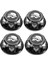 4pcs 17MM M12 Metal Tekerlek 1/7 Kral Motor Km Rc Ralli Ralli Araba Arrma Mojave Parçaları, Siyah (Yurt Dışından) 1