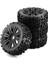 4pcs 1/8 Off-Road Araba Buggy Wheels Lastikleri 120MM Kauçuk Kaya Lastikleri Redcat Takımı Losi Vrx Hpı Kyosho Hsp Carson (Yurt Dışından) 1