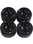 4pcs 1.9 Metal Beadlock 8 Yuvarlak Delik Tekerlek Hub Jant 1/10 Rc Prıger Axıal SCX10 90046 AXI03007 Trx4 Redcat D90, Siyah (Yurt Dışından) 1