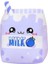 Sevimli Yaban Mersini Süt Peluş Yastık Meyve Dolması Hayvan Oyuncaklar Kawaii Peluş Karikatür Yumuşak Bebek Ev Sarılma Hediyeler Çocuklar Için Mor 9.8 Inç (Yurt Dışından) 1
