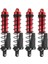 4pcs Metal 120MM Şok Emici Yağ Damper 1/10 Rc Paletli Araba Eksenel SCX10 AXI03007 RBX10 D90 Trx4, Siyah (Yurt Dışından) 1