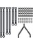 Shuai Yan Eksenel SCX24 Için 90081 1/24 Rc Paletli Araba Metal Çekme Çubuğu Bağlantı Bağlantı Rot Takımı Yükseltme Parçaları Aksesuarları (Yurt Dışından) 1