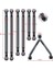 Shuai Yan Eksenel SCX24 Için 90081 1/24 Rc Paletli Araba Metal Çekme Çubuğu Bağlantı Bağlantı Rot Takımı Yükseltme Parçaları Aksesuarları (Yurt Dışından) 3