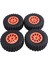 4pcs 118X44MM 2,2 Inç Kauçuk Lastikler ve Plastik Beadlock Tekerlek Jant 1:10 Rc Rc Rock Tracler Axial SCX10 RR10 Rc Araba, Turuncu (Yurt Dışından) 3