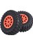 4pcs 118X44MM 2,2 Inç Kauçuk Lastikler ve Plastik Beadlock Tekerlek Jant 1:10 Rc Rc Rock Tracler Axial SCX10 RR10 Rc Araba, Turuncu (Yurt Dışından) 4