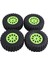 4pcs 118X44MM 2,2 Inç Kauçuk Lastikler ve Plastik Boncuk Tekerleği 1:10 Için Rc Kaya Paletli Eksenel SCX10 RR10 Rc Araba, Yeşil (Yurt Dışından) 1