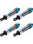 4pcs Xinlehong Için Metal Şok Emici Q901 Q902 Q903 9130 9135 9136 9137 9138 Hosım 1/16 Rc Araba Yükseltme Parçaları, 2 (Yurt Dışından) 3