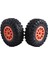 4pcs 2.2 Inç Naylon Plastik Beadlock Tekerleği 4.72IN/120MM Lastik, 1/10 Rc Kaya Trail, Turuncu Için 12MM Birleştirici Hex ile (Yurt Dışından) 4