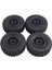 4pcs 118X44MM 2,2 Inç Kauçuk Lastikler ve Plastik Beadlock Tekerlek Jant 1:10 Rc Rc Rock Trawler Axial SCX10 RR10 Rc Araba, Siyah (Yurt Dışından) 1
