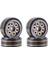4pcs 1.0inch Mini Beadlock Tekerlek Jant Hub 1/24 1/18 Rc Paletli TRX4M AX24 SCX24 FCX24 FCX18 Rc Crawler Car Tıtanıum (Yurt Dışından) 1