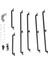 6pcs Metal Vücut Kabuğu Küpeşte 75MM 133MM 150MM Uzunluk 1/10 Rc Traxxas Trx4 Trx4 Axıal SCX10 90046 Yükseltme Parçaları (Yurt Dışından) 1