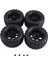 12MM Hex Rc Tekerlekler ve Lastikler 1/10 Ölçekli Rc Kamyon Lastikler Traxxas Rustler Stampede Hoss 2WD 4x4 Vxl Lastikleri Için Tekerlekler, A (Yurt Dışından) 1