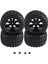 12MM Hex Rc Tekerlekler ve Lastikler 1/10 Ölçekli Rc Kamyon Lastikler Traxxas Rustler Stampede Hoss 2WD 4x4 Vxl Lastikleri Için Tekerlekler, A (Yurt Dışından) 2