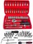 Cr-V Max 1/4 Cırcırlı 46 Parça Lokma Anahtar Takımı Bits Uç Seti Tam Set Germany 1