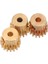 3pcs 3.175MM Mil Pirinç Pinyon Motor Dişli 32DP 48DP 64DP M0.6 1/10 1/8 Rc Araç 3650 3660,17T (Yurt Dışından) 4