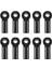 10PCS Metal M2.5 Bağlantı Rota Çubuk Uç Top Bağlantı Wltoys A959 12428 144001 Wpl C24 Mn D90 MN99S Rc Araç Parçaları, Siyah (Yurt Dışından) 2