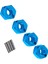 Mjx Için 4pcs 1/14 1/16 14210 14303 16207 16208 Uzaktan Kumanda Araç Aksesuarları 12MM Hex Konektörü Mavi (Yurt Dışından) 3
