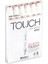 Touch Twin Brush Marker Fırça Uçlu Marker Seti 6 Renk Ten Renkleri A 1