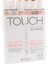 Touch Twin Brush Marker Fırça Uçlu Marker Seti 6 Renk Ten Renkleri B 1