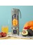 USB Şarj Edilebilir Taşınabilir Blender 8 Bıçaklı Mini Buz Kırıcı Dijital Ekranlı 3 Modlu Taşınabilir Blender Mor (Yurt Dışından) 3
