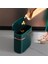 Yatak Odası/dar Yemek Atığı Kutusu/ofis/karavan Için Kapaklı ve Saplı 16 Litrelik Küçük Çöp Kutusu Plastik Çöp Kutusu Koyu Yeşil (Yurt Dışından) 5