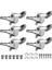 Akustik Elektro Gitar Gitar Parçaları Için Gitar Mühürlü Küçük Peg Tuning Pegs Tuner Makine Başlıkları (Gümüş 6r) (Yurt Dışından) 1