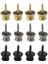 12PCS Gitar Kayış Düğmeleri Kilit Pimleri Akustik Gitar, Elektro Gitar, Bas, Ukulele Için Gitar Metal Kayış Düğmeleri (Yurt Dışından) 1