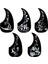 Gitar Anti-Skid Plaka Gözyaşı Şeklinde Halk Klasik Gitar Pickguard Anti-Slatch Hummingbird (Yurt Dışından) 5