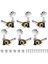 3L3R 6pcs 1:18 Gitar String Tuning Pegs Tuner Makine Başlıkları Akustik Veya Elektro Gitar Gümüşü Için Ayar Anahtarları (Yurt Dışından) 1