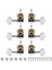 3L3R 6pcs 1:18 Gitar String Tuning Pegs Tuner Makine Başlıkları Akustik Veya Elektro Gitar Gümüşü Için Ayar Anahtarları (Yurt Dışından) 3