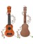 17 Inç Çocuk Ukulele Gitar 4strings Mini Gitar Çocuklar Müzik Aletleri Oyuncaklar Için Seçimler Için Toddler Çocuk Kızlar, B (Yurt Dışından) 4