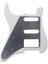 Pickguard Scratch Tabağı Gitar Arka Plaka Seti Elektro Gitar Parçası (3ply Beyaz) (Yurt Dışından) 3