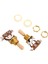 Metrik 3 Yolu Kısa Düz Gitar Geçiş Anahtarı Pikap Seçici Gibson Epiphone Les Paul Elect Gitar, Gold &amp; Bej (Pack Of 2) (Yurt Dışından) 3