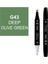 Touch Twin Marker Çizim Kalemi G43 Deep Olive Green 1