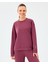 W Lounge Loose Crew Neck Sweatshirt Kadın Bordo Sweatshirt S2510052-3877 1