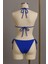 Kadın Mavi Yandan ve Boyundan Bağlamalı Bikini Mayo Takımı 3