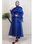 Mişa Tesettür Elbise Gece Mavi 3