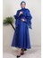 Mişa Tesettür Elbise Gece Mavi 4
