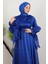 Mişa Tesettür Elbise Gece Mavi 5
