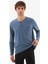 Erkek Pijama Takımı 40781 - Mavi 4