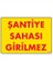 Şantiye Sahası Uyarı Levhası 25X35 KOD:1405 1