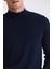 Lacıvert Slim Fit Yarım Balıkçı Yaka Erkek Triko 7