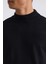 Sıyah Slim Fit Yarım Balıkçı Yaka Erkek Triko 7