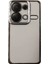 Xiaomi Redmi 13C Metal Çerçeveli Şeffaf Mıknatıslı Kılıf Beyaz 1